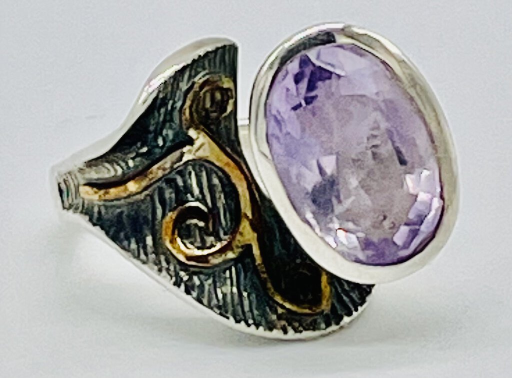 Ss Bora Bezel Amethyst