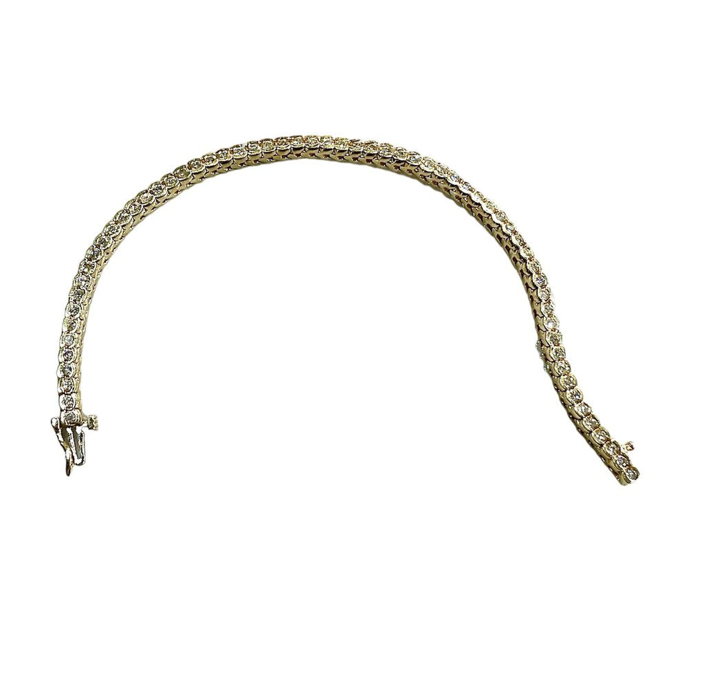 14kt Yg 3tw Tennisbracele