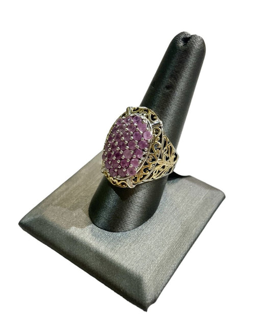 Ss/gp Pink Sapphire Ring