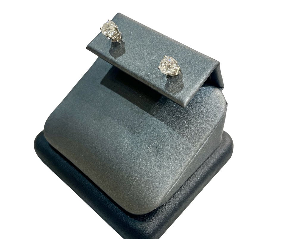 14KT WG 2CTTW DIAMOND STUD EARRINGS