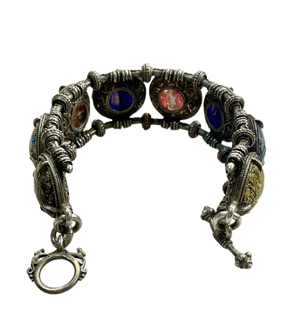 SS LARGE BOHMIAN STYLE BRACELET