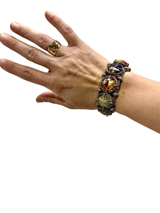 SS LARGE BOHMIAN STYLE BRACELET