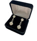 14KT WG 2CTTW DROP DANGLE EARRINGS