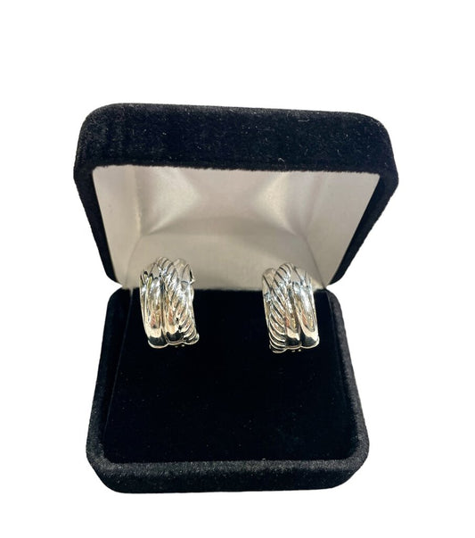 SS DAVID YURMAN CROSS OVER EARRINGS