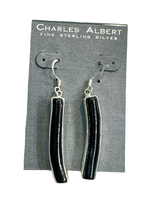 CA BLACK CORAL EARRINGS