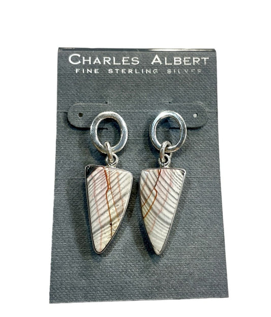 SS CA ZEBRA EARRINGS