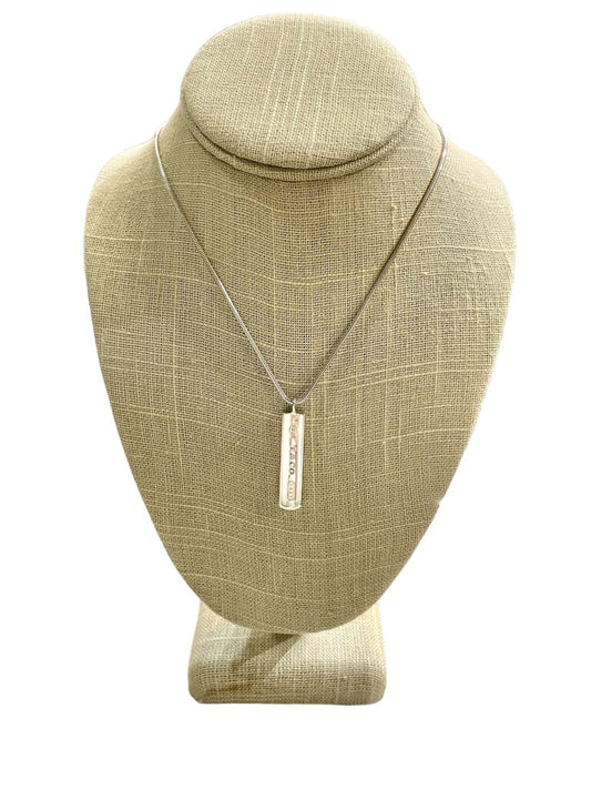 T&CO BAR PENDANT ON CHAIN