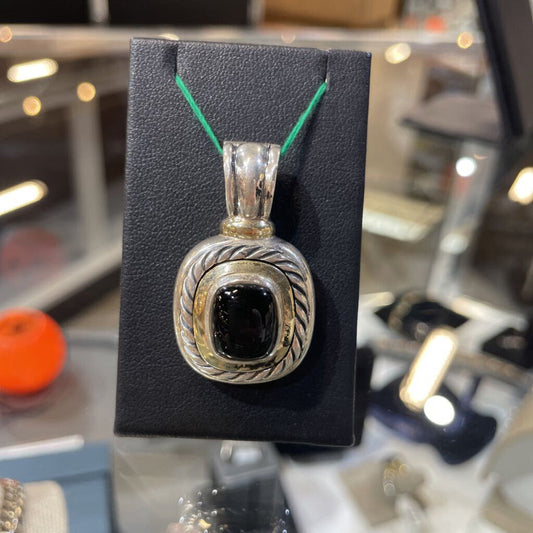 DAVID YURMAN BLK ONYX PENDANT NO CHAIN