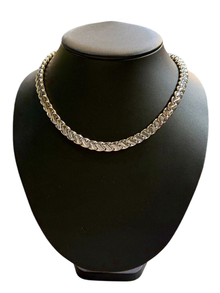 14KT TUTONE THICK CHAIN W/LOBSTER 18" CHAIN