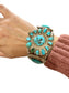 SS TURQUOISE CUFF LARGE BRACELET