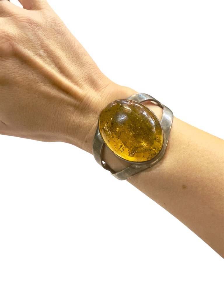 SS LRG AMBER CUFF BRACELET