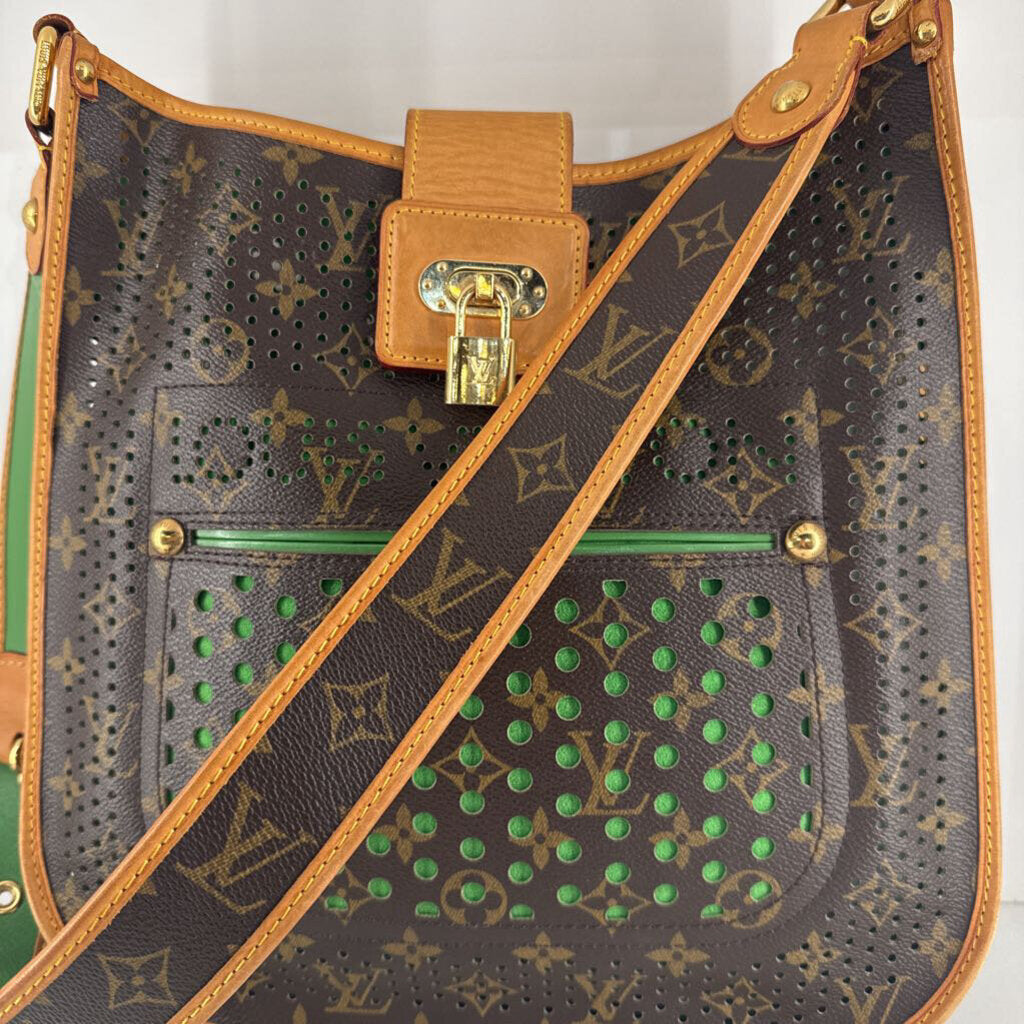 LV PERFERATED SPECIAL EDITION MONOGRAM GREEN INTERIOR CROSS BODY