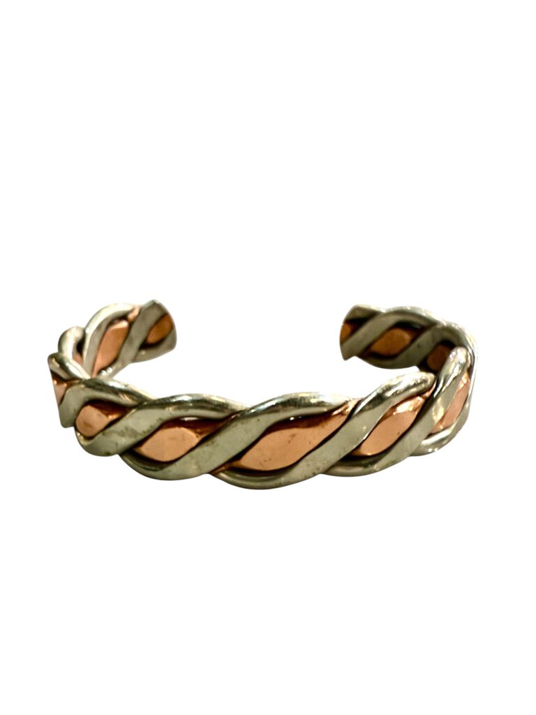 SS COPPER & SILVER CUFF BRACELET