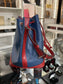 LV NEO BLUE/RED EPI LEATHER SHOULDER BAG