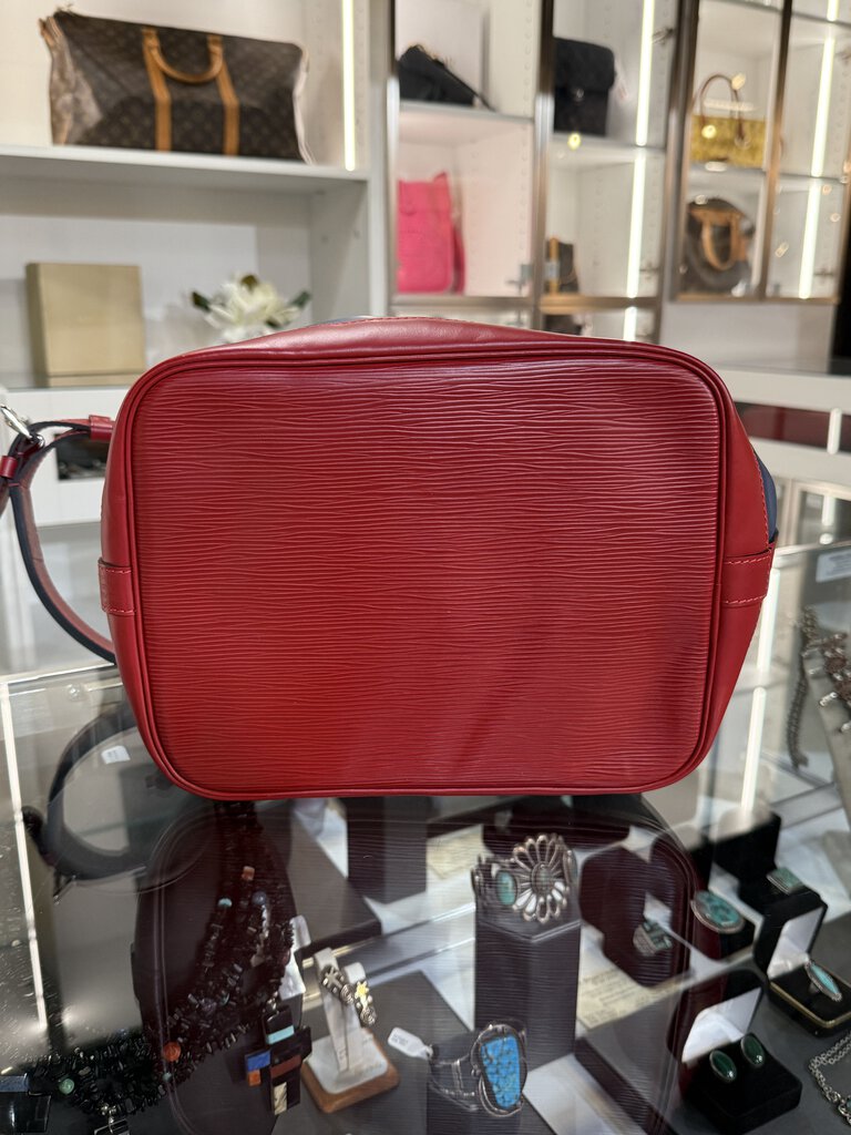 LV NEO BLUE/RED EPI LEATHER SHOULDER BAG