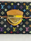 LV MULTI COLOR BLACK MONOGRAM TAKASHI MURAKAMI WALLET