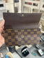 LV damier ebene sara wallet